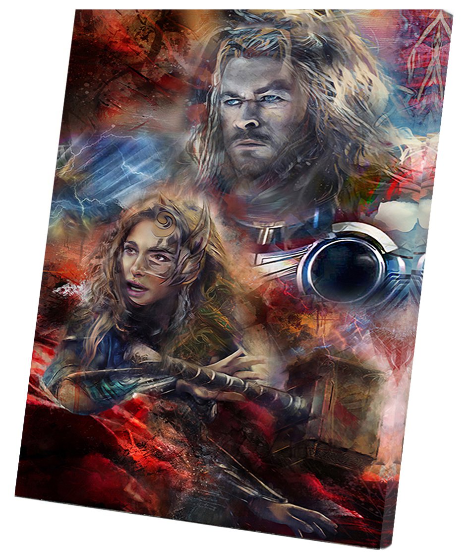 Thor Love and Thunder 16"x24" (40cm/60cm) Wrapped Canvas Print