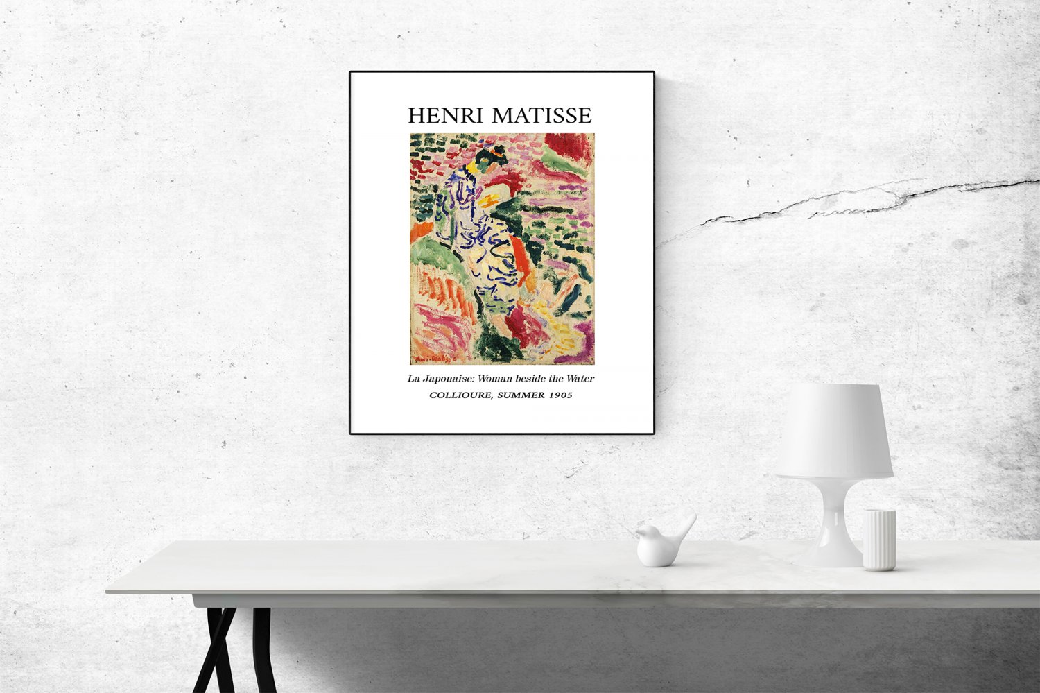 Henri Matisse  La Japonaise  13"x19" (32cm/49cm) Polyester Fabric Poster