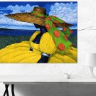 African American Art Print By J. Green 31x24 inches Canvas Print