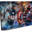 Civil War Captain America Iron Man 15"x23" (37cm/59cm)  Wrapped Canvas Print