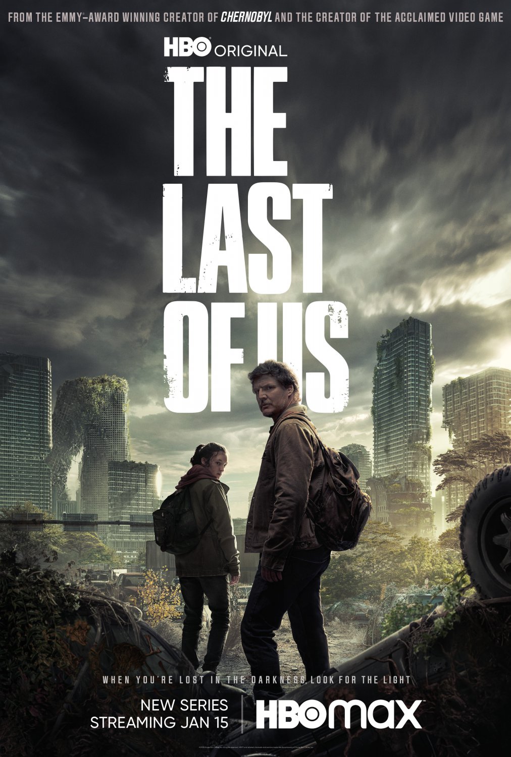 The Last of Us Pedro Pascal Bella Ramsey Joel and Ellie TV Show 24"x35" (60cm/90cm) Canvas Print