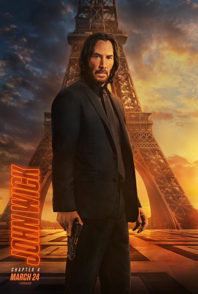 John Wick Chapter 4 Keanu Reeves 13"x19" (32cm/49cm) Polyester Fabric Poster