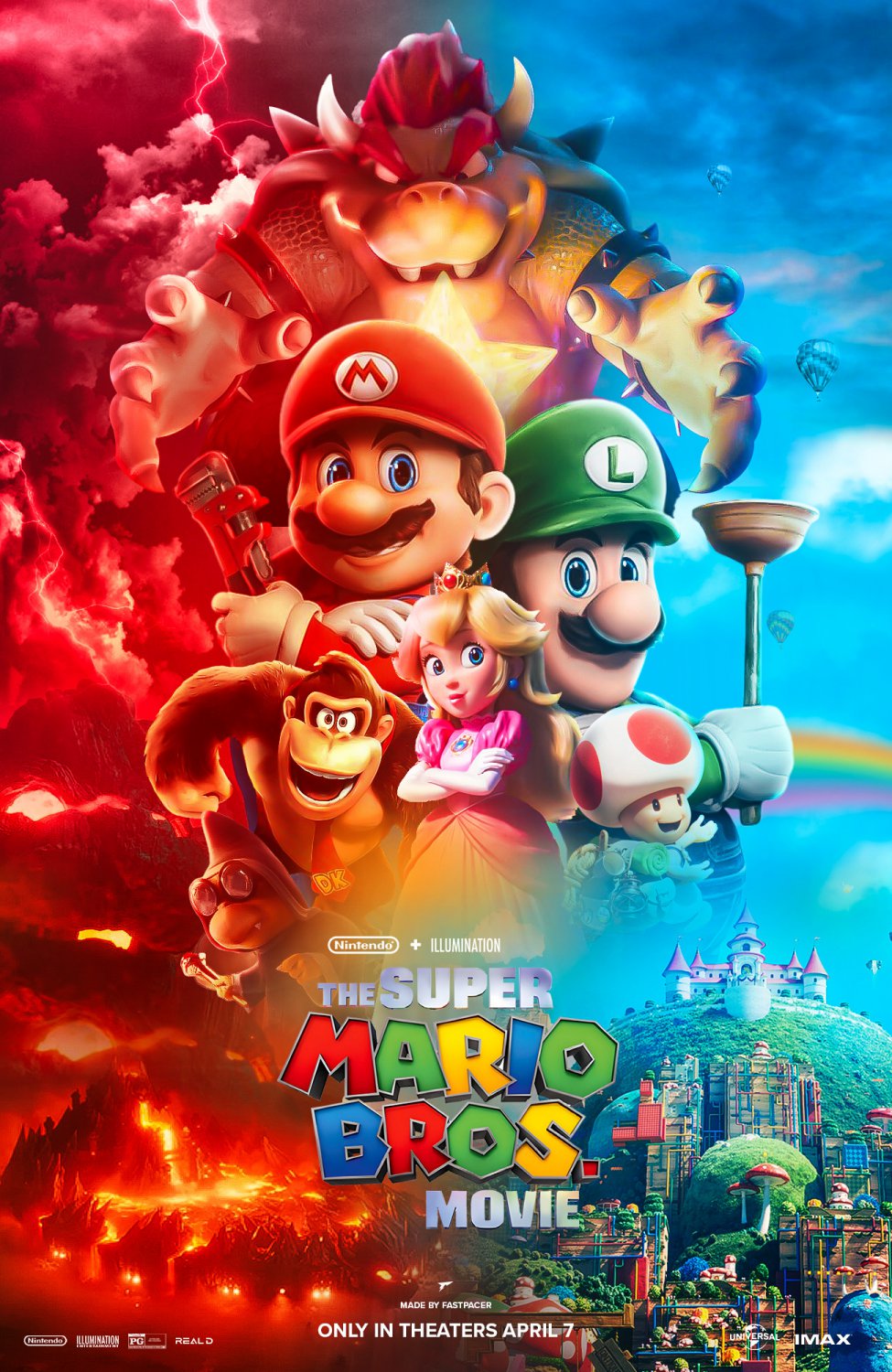 The Super Mario Bros Movie 24"x35" (60cm/90cm) Canvas Print