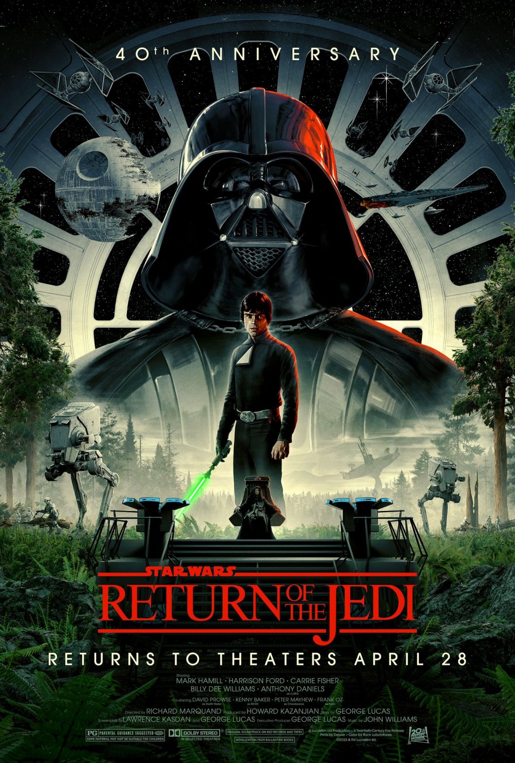Star Wars Return of the Jedi 40th Anniversary 13"x19" (32cm/49cm) Poster