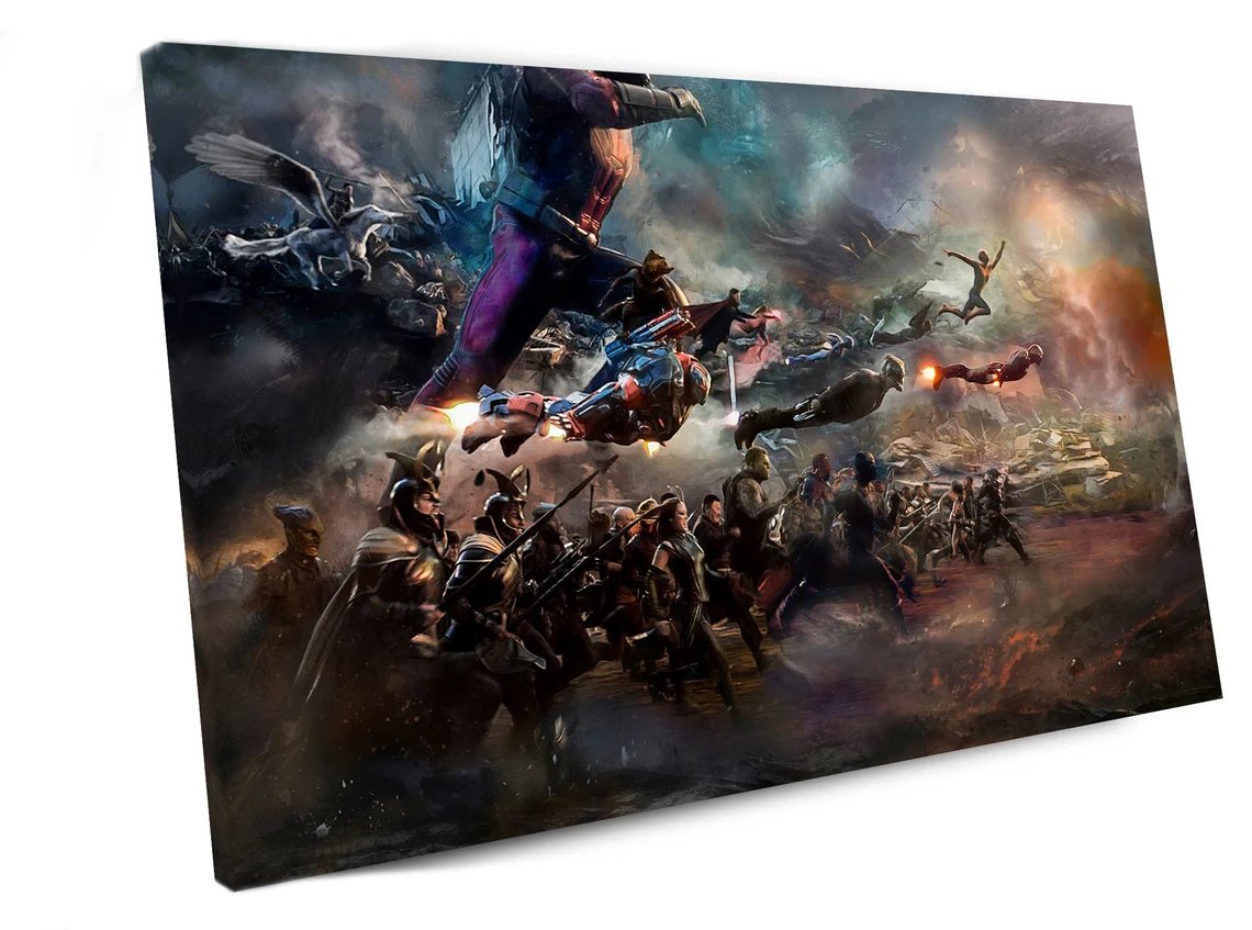 Avengers Endgame  16"x24" (40cm/60cm) Wrapped Canvas Print