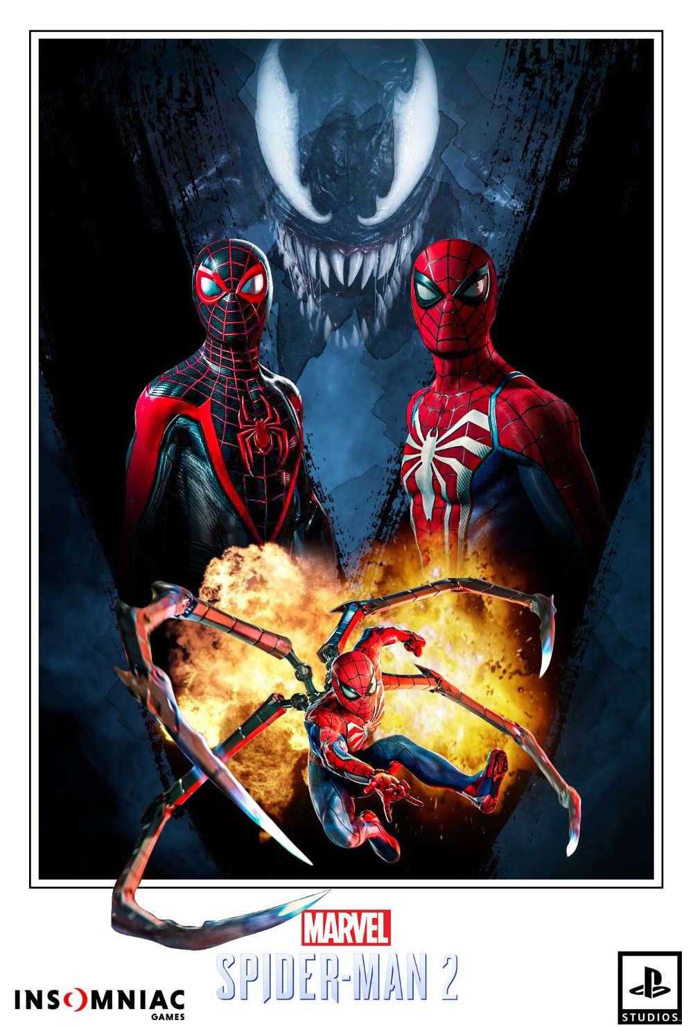 Spider-Man 2 Spiderman 2 Miles Morales Peter Parker 18"x28" (45cm/70cm) Poster