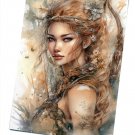 Artemis Greek Goddess  16"x24" (40cm/60cm) Wrapped Canvas Print