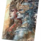 Hades And Persephone  16"x24" (40cm/60cm) Wrapped Canvas Print