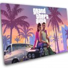 Grand Theft Auto VI GTA 6 Lucia and Jason 16"x24" (40cm/60cm) Wrapped Canvas Print