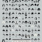 A Visual Compendium of Notable Haircuts in Hollywood Chart 24"x35" (60cm/90cm) Poster