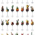 Exotic Alcohol Drinks Cocktails Chart   24"x35" (60cm/90cm) Poster