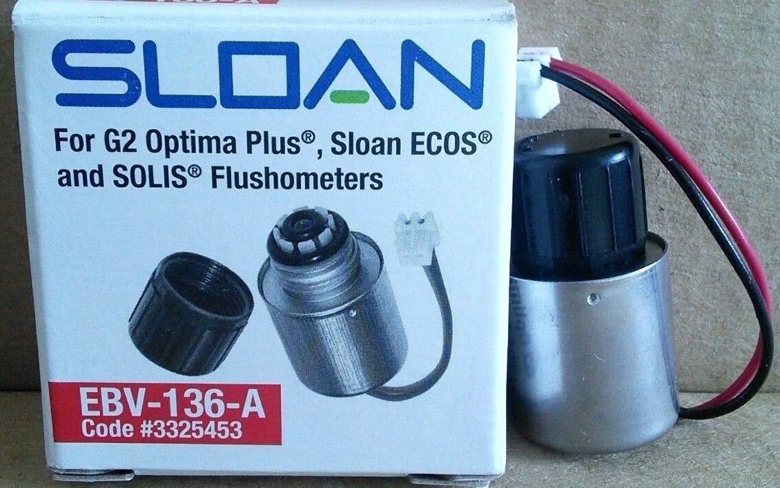 Sloan 3325453 Optima Plus Replacement Solenoid Operator Part Ebv 136 A 6131