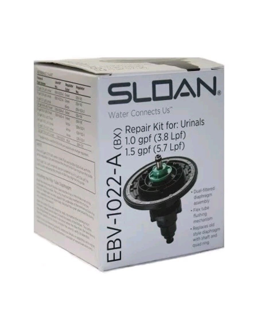 Sloan EBV1022A Flex Tube Diaphragm Kit for Optima Urinal Flush Valves