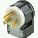 Leviton 5266-CA 15 Amp, 125 Volt, Angle Plug, Straight Blade, Industrial Grade,