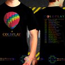 Coldplay A Head Full Of Dream World Tour Dates 2017 Black Concert T Shirt to 3XL A12