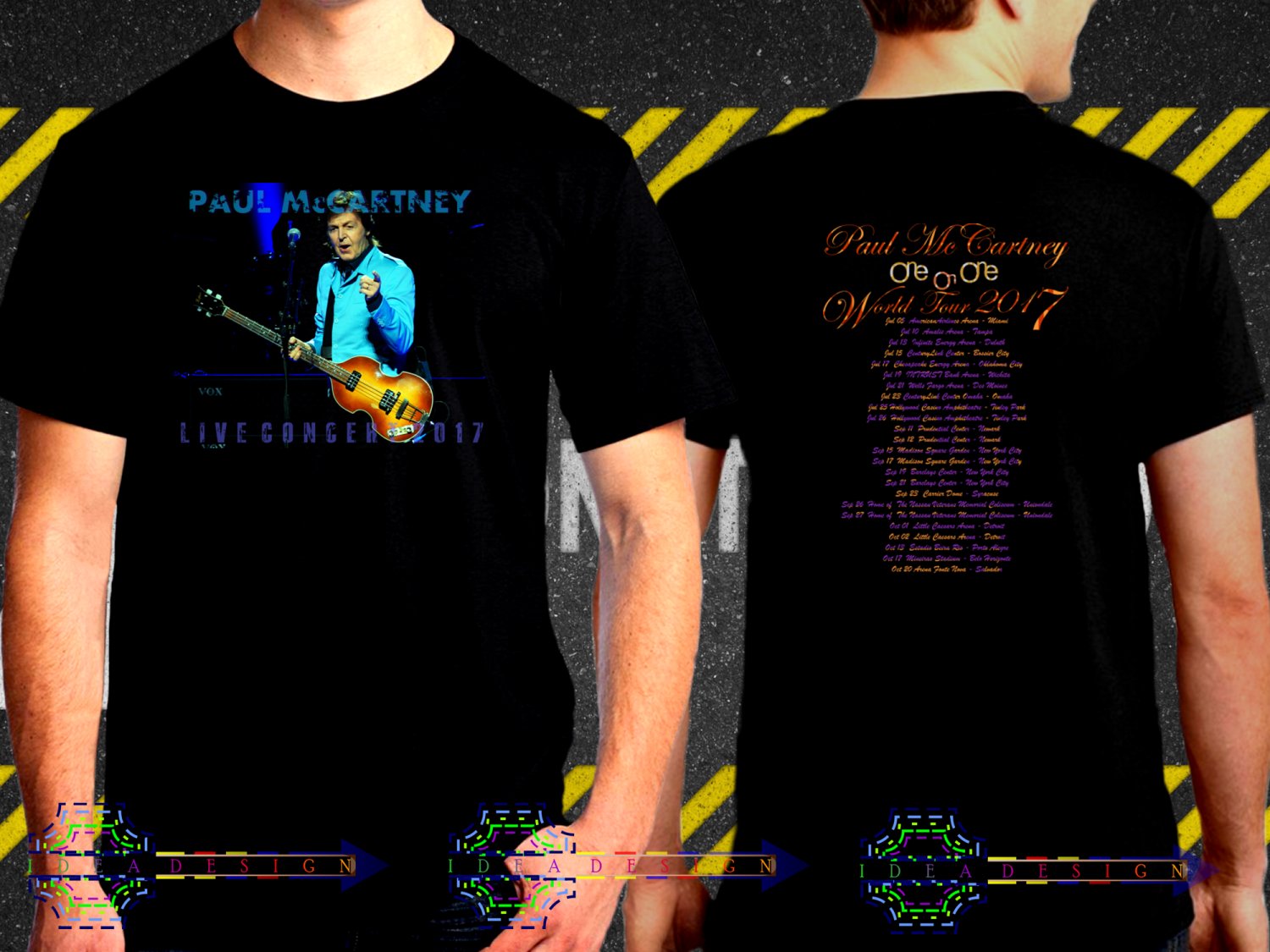 Paul McCartney Tour Dates Black Concert T Shirt to 3XL A25