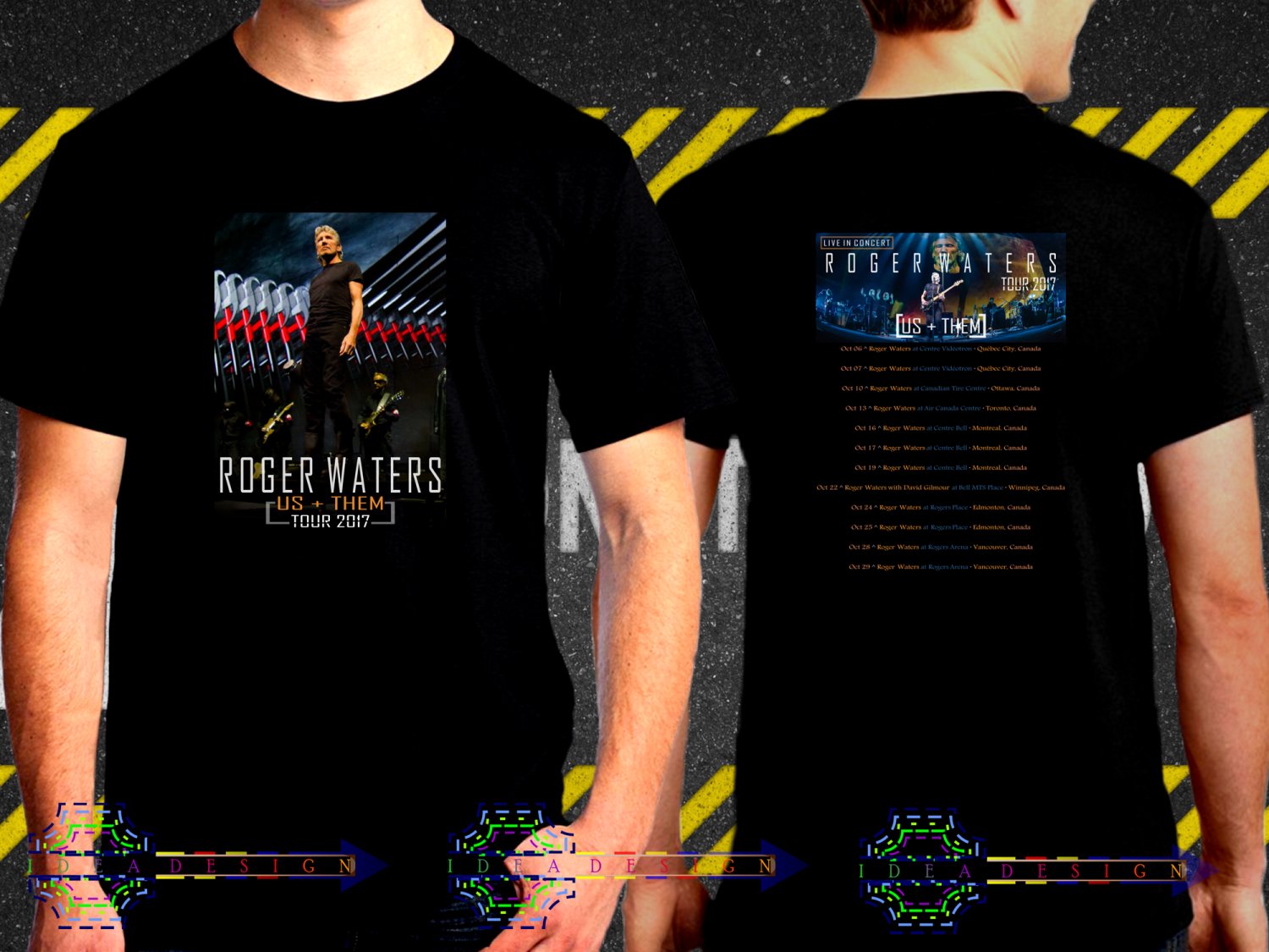 Roger Waters Tour Date 2017  Black Concert T-Shirt S to 3XL RW3