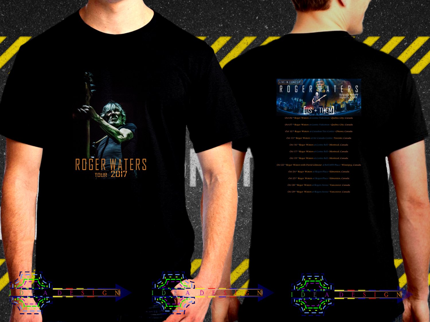 Roger Waters Tour Date 2017  Black Concert T-Shirt S to 3XL RW5