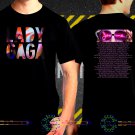 Lady Gaga Joanne Tour 2018  Black Concert Dates T-Shirt S to 3XL Lag1