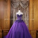 Pretty Violet Blue Ball Gown Quinceanera Dress With Lace