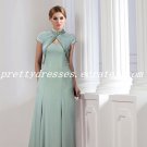 Elegance Green Full Length Prom Dress With Jacket