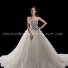 Corset Back Ivory Wedding Dress With Lace