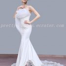 Special Trumpet/Mermaid Lace Wedding Dress Chapel Train