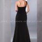 Sexy One Shoulder A-line Black Evening Dress Front Split