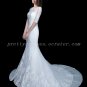 Half Sleeves Mermaid/Trumpet Lace Wedding Dress Luxurious