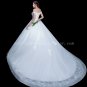 Impressive Off Shoulder Princess Ball Gown Bridal Dress With Big Train
