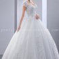 Keyhole Back Ball Gown Lace Wedding Dress