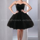Modern Puffy Knee Length Black Sweet Sixteen Dress With Beads