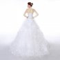 Exclusive Ball Gown Floor Length Ruffled Wedding Dress With Heavy Beads