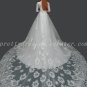1/2 Sleeves Off Shoulder A-line Lace Wedding Dress Corset Back