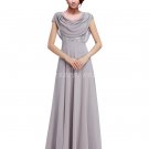 Elegance Scoop Neckline A-line Silver Grey Mother Of The Groom Dresses