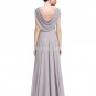 Elegance Scoop Neckline A-line Silver Grey Mother Of The Groom Dresses