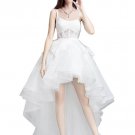 Chic Spaghetti Straps High Low Beach Hawaii Wedding Dresses