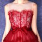 Cute Puffy Mini Length Red And White Sweet 16 Dresses