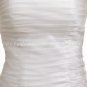 A-line Dropped Organza Ivory Wedding Dresses With Frills