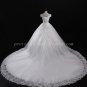 Lovely Off Shoulder V-Neckline Ball Gown Wedding Dress With Lace
