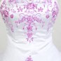 Exquisite Sweetheart Ball Gown White And Purple Quinceanera Dresses