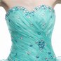 Lovely Dropped Waist Sage Colored Organza Quinceanera Dresses