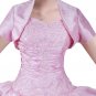 Sweet Ball Gown Pink Taffeta Quinceanera Dresses With Bolero