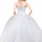 Classy One Straps Ball Gown White Quinceanera Dresses