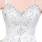 Classy One Straps Ball Gown White Quinceanera Dresses