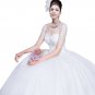 Scoop Illusion Short Sleeves Vintage Wedding Dresses