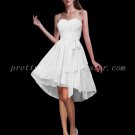 Cute Sweetheart Front Short Back Long Bridesmaid Dresses