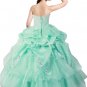 Beautiful Ball Gown Organza Mint Green Quinceanera Dresses