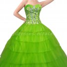 Pretty Ball Gown Emerald Green Quinceanera Dresses With Sequins