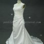Charming A-line Satin Wedding Dresses With Lace